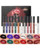 12pcs Matte Liquid Lipstick with Lip Plumper Makeup Sets - Halloween Cosplay Lip Gloss Set - Buy Online on GoSupps.com
