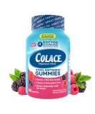 Colace Stool Softener Gummies - Gentle Constipation Relief Doctor Recommended Berry Flavor 60ct - International Shipping Available - Buy Online on GoSupps.com