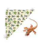 Tocwick 2Pcs Bearded Dragon Hammock and Pillow - Hanging Bed Lounger for Small Animals | Green - Buy Online on GoSupps.com