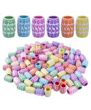 100pcs Dreadlock Beads Hair Tube Beads - Mixed Colors Style1 | Hair Braiding Decoration Accessories - Buy Online on GoSupps.com