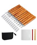 Wood Carving Knife Set - 20 PCS Hand Carving Tool Set for DIY Sculpture Carpenter Experts & Beginners - Buy Online on GoSupps.com