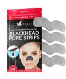 Activated Charcoal Nose Pore Strips - Blackhead Remover & Pore Cleanser - 4 Pcs - Buy Online on GoSupps.com