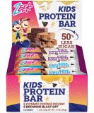 ZEEK BAR Kids Protein Bars - 50% Less Sugar 8g Protein - All Natural Non-GMO Gluten Free - 12 Count Variety (Brownie Blast Off & Cosmic Cookie Dough - Buy Online on GoSupps.com