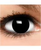 Funzera Halloween Witch Colored Contact Lenses - 2 Pairs of Black Cosplay Lenses - No Prescription Needed for Carnival & Parties - Buy Online on GoSupps.com