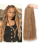 Xtrend Passion Twist Hair - 7 Packs 61cm Bohemian Braids for Distressed Locs Brown Water Wave Crochet Braiding Hair Synthetic Fiber 18 Strands/Pack (27#) - International Shipping Available - Buy Online on GoSupps.com