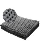 SUTERA Silverthread Waffle Towel California | Quick Drying & Ultra Soft Luxury Hand Towel | Grey 16x30 - Buy Online on GoSupps.com
