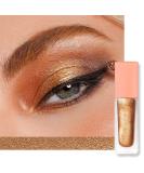 Oulac Glitter Eyeshadow Liquid - Metallic Golden Eyeliner | Vegan Cruelty-Free | 5.4g Bronze Goddess - Shimmer Finish for Stunning Eye Makeup - Buy Online on GoSupps.com