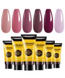 Burano Poly Extension Gel Nail Kit - 6 Color Builder Set for Nails - DIY Starter Kit for Beginners & Professionals - Skin Nude Shade - Buy Online on GoSupps.com