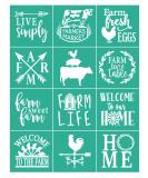 BOOLOOEN Farm Life Silk Screen Stencil Mesh | Reusable Self Adhesive 8.5 * 11inch - Buy Online on GoSupps.com