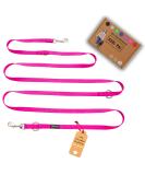 Kuri Pai 3m Dog Leash for Small Dogs | Comfortable & Sustainable Bamboo Rehab Leash - Pink (280cm x 1.5cm) | Perfect for Kleine Breeds - Buy Online on GoSupps.com