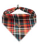 Lionheart Glory Dog Haller Cotton Christmas Scarf | Washable Adjustable Neckerchief for Large Dogs | Checkered Plaid Pet Accessory - Buy Online on GoSupps.com