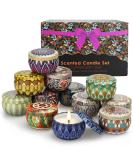 Fragrance candles gift set for women aromatherapy candles for home 12 pieces of soy wax glass candles Mother's day birthday stress reduction gifts 12-part candlestick set - Buy Online on GoSupps.com