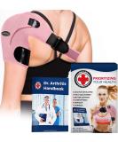 Doctor Developed Shoulder Support & Handbook - Pain Relief for Shoulder Injuries in Pink - Buy Online on GoSupps.com