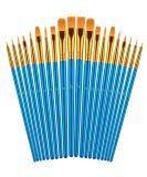 Paint Brushes Set  20 Pcs Paint Brushes for Acrylic Painting  Oil Watercolor Acrylic Paint Brush  Artist Paintbrushes for Body Face Rock Canvas  Kids Adult Drawing Arts Crafts Supplies  Blue - Buy Online on GoSupps.com