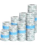 Threlaco 8 Piece Transparent Stretch Adhesive Bandage Set - Waterproof Clear Dressing Tape in 4 Sizes - Buy Online on GoSupps.com
