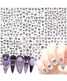 Cute Cartoon Nail Art Stickers Decals - 6 Sheets 3D Self-Adhesive Designer Nail Decals for Women, Kids, & Girls - Manicure Acrylic Nails Decoration - Buy Online on GoSupps.com