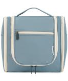 Large Greyish Blue Travel Hanging Toiletry Organizer for Women - Makeup & Cosmetic Bag - Buy Online on GoSupps.com