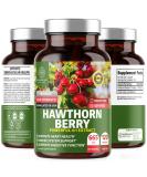 N1N Premium Hawthorn Berry Capsules - Max Strength 2660mg - Heart Health & Immunity Support - 120 Caps - Buy Online on GoSupps.com