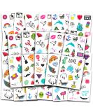 Mini Tattoos Temporary Set - 1000+ Realistic Tiny Designs for Women, Girls, Kids, and Adults | Stars, Hearts, Symbols, Butterflies, Flowers - Buy Online on GoSupps.com