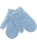 Cute Baby Winter Knit Magic Mittens | Gender Neutral for Toddlers & Babies 0 Months | Outdoor Shower Christmas Gift | Fluffy Gloves (Newborn Blue) - Buy Online on GoSupps.com