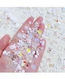 200 Pcs 3D Nail Art Rhinestones & Charms - Heart Bear Butterfly Bow Jewelry | DIY Nail Decoration for Girls & Women - Buy Online on GoSupps.com