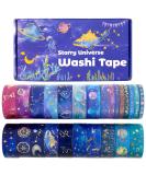 24 Rolls Washi Tape Set - Gold Foil Galaxy Decorative Masking Tape Constellation, Stars, Celestial, Adhesive Tape for Bullet Journal, Diy Craft, Scrapbooking Supplies, Gift Wrapping, Party decoration - Buy Online on GoSupps.com