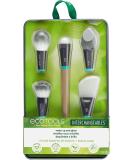 EcoTools Wake Up + Glow Interchangeables Makeup Brush Set with Case With Beauty Blender Makeup Sponge Silicone Applicator Face Mask Brush Eye Roller Depuffer (Set of 6) 6 Piece Set Wake Up + Glow - Buy Online on GoSupps.com