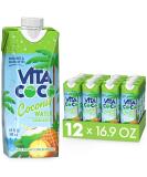 Vita Coco Coconut Water Naturally Hydrating Electrolyte Drink Smart Alternative to Coffee Soda and Sports Drinks Gluten Free, Pineapple, 16.9 Fl Oz (Pack of 12), 202.8 Fl Oz - Buy Online on GoSupps.com