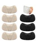 Heel Pads for Women | Gel Heel Inserts & Grips | Comfort & Pain Relief for Loose Shoes (4 Pairs) - 2 Beige + 2 Black - Buy Online on GoSupps.com