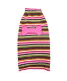 Buy Hrttsy Christmas Dog Sweater | Warm Winter Pet Costume for Small & Medium Dogs - X-Mall Pink Striped Bones - Buy Online on GoSupps.com