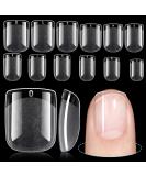 TOMICCA Extra Short Square Fake Nail Tips - 192Pcs Half Matte Acrylic Pre Filed Gel Tips for DIY & Salon - Perfect for Beginners & Professionals - Buy Online on GoSupps.com