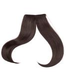 SEGO Pony Hairpiece - Dark Brown Fringe Bangs Extensions | Realistic Clip-in One Piece Hair Extensions for a Natural Look - Buy Online on GoSupps.com