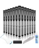 CHAMPKEY Comfortable Golf Grips Set of 13 - Black&Grey Midsize Grips with Repair Kits Included - Buy Online on GoSupps.com
