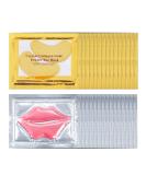 30 PCS 24K Gold Lip & Under Eye Masks - Moisturizing Collagen Formula for Dry Lips & Puffy Eyes Reduces Lip Lines & Dark Circles - Buy Online on GoSupps.com
