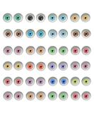 50 Pairs 6mm Halloween Glass Human Eyes for Art Dolls Sculptures Props Masks Fursuits Taxidermy Jewelry Making Flatback - Buy Online on GoSupps.com