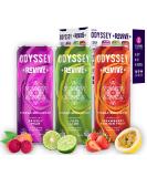 Odyssey Revive Sparkling Hydration Drink - Caffeine Free Vegan Non-GMO With L Theanine Lions Mane & Cordyceps - 12 Fl oz Variety Pack - Buy Online on GoSupps.com