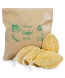 Organic Natural Loofah Sponge (4 Pack) - Biodegradable Exfoliating Body Scrubber - Buy Online on GoSupps.com