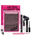 Lash Clusters Kit: DIY Eyelash Extension Kit with 168 Pcs Individual Lashes - Beginner Friendly | Into You-01 Kit - Buy Online on GoSupps.com