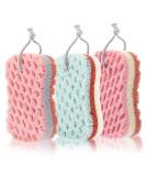 3-Piece Bath Sponge Set | Soothing Shower Sponges for Cleaning & Exfoliating | International Shipping - Buy Online on GoSupps.com