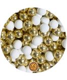 700g Crispy White-Gold Chocolate Balls - Perfect Guest Gifts for Weddings Baptisms & Communions - Mini Mix for Candy Bars & Nikah ekeri - Buy Online on GoSupps.com