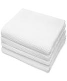 COTTON CRAFT- Euro Spa Set of 4 Luxury Waffle Weave Bath Towels, Oversized Pure Ringspun Cotton, 30 inch x 56 inch, White 4 Pack Bath Towel White - Buy Online on GoSupps.com