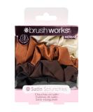Brushworks Satin Nude Hair Tie - Luxurious Non-Damaging Hair Accessories for Effortless Style - Buy Online on GoSupps.com