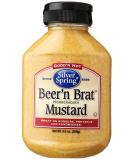 Silver Springs Mustard, Beer & Brat 9.5oz Beer'n Brat Horseradish Mustard 9.5 Ounce (Pack of 1) - Buy Online on GoSupps.com