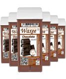 6 x 100ml Chocolate Roll-On Wax Cartridges Colophony Free Refills by Waxee - Buy Online on GoSupps.com