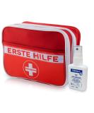 First Aid Set - German Language Emergency Kit for Hiking Travel & Home - Complete First Aid Bag with Plasters & Strips - Buy Online on GoSupps.com