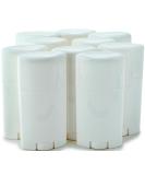 Vivaplex 10 White 2.5 oz Empty Deodorant Containers with Caps - Pack of 10 - Buy Online on GoSupps.com