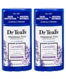 Dr Teal's Lavender Deodorant - Aluminum Free, Paraben & Phthalate Free - 2.65 oz (Pack of 2) - Buy Online on GoSupps.com
