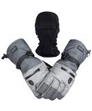 CAMYOD Men Ski Gloves & Balaclava Set - Waterproof & Breathable Winter Snow Gloves for Snowboarding & Snowmobiling in Cold Weather - Medium - Buy Online on GoSupps.com