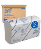 Scott folding towels 5856 paper towels with airflex absorption technology 1-layer 16 packs x 110 sheet of paper white soft comfortable ultra-absorbing and tear-resistant - Buy Online on GoSupps.com
