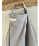 Nursing Cover for Baby Breastfeeding & Pumping | Multi-Use Car Seat Stroller Cover | Soft Organic Muslin Cotton Apron & Shawl | Pastel Colors - Light Grey - Buy Online on GoSupps.com